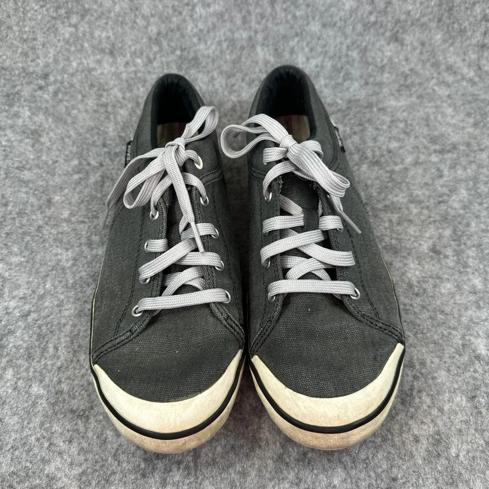 Teva Freewheel Mens 9 Charcoal Grey Canvas Low Top Sneakers 1004217